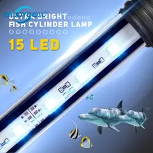 5050SMD штепсельная вилка европейского стандарта подводный для аквариума светодиодный свет лампы аквариума светодиодный свет полосы 19 см 29 см 39 см 49 украшения световая лампа