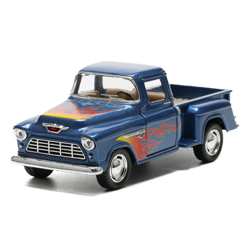 

1:32 Truck Toy Model 12.5cm Alloy Flame Version Trucks Car Simulation Van CarToys For Children Gift