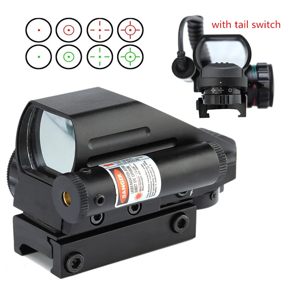 Hunting Optics Sight Scopes Holographic Sight Red Dot 4 Type Reticle