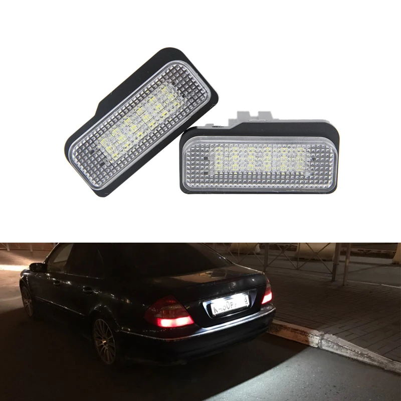 

CANbus Led Number License Plate Light Lamp Module For Mercedes-Benz W203 5D W211 W219 Auto Car Tail White Bulb