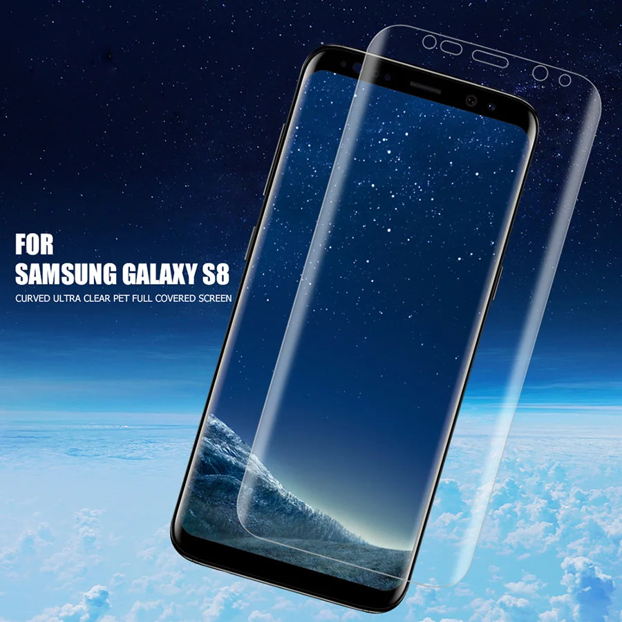 Защитная пленка PET для Samsung Galaxy S9 S6 S7 Edge S8 Plus Note 9 8 (не закаленное стекло) 3
