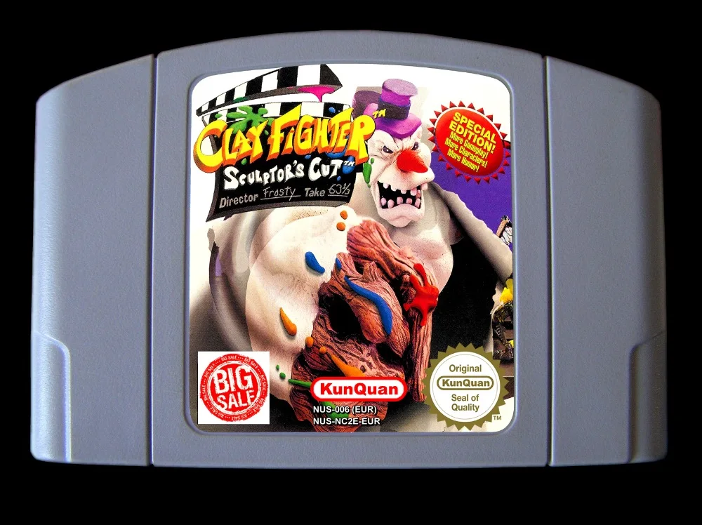 64 Bit Games ** Clay Fighter Sculptor's Cut ( English PAL Version