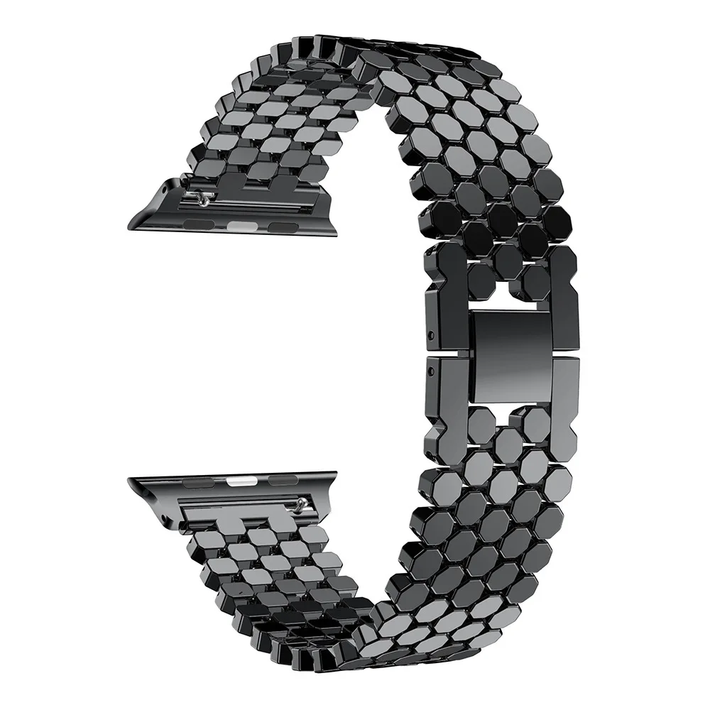 Ремешок из нержавеющей стали для Apple Watch Band 3 2 1 42 мм 38 Series SE 6 5 4 iWatch браслет женщин и