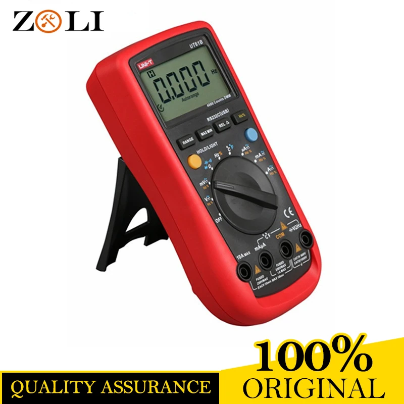 

UNI-T UT61B 3999 Count Auto Power Off LCD Backlight DMM Digital Multimeters with Temperature Test UNI-T UT61B ON SALE