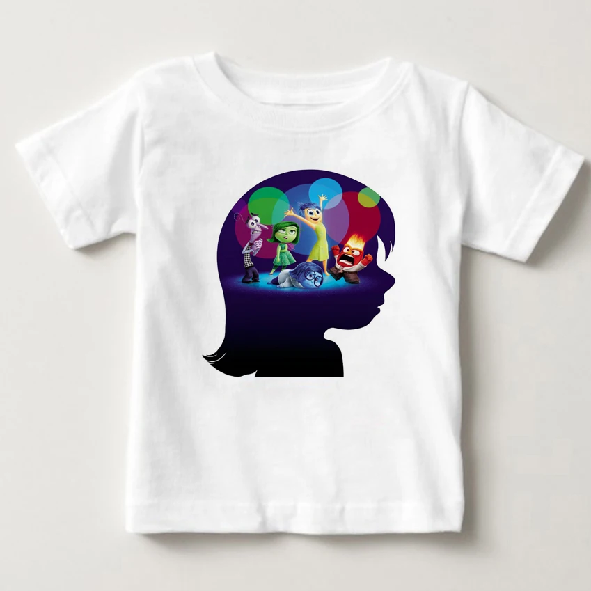 

hot sale Inside Out T-shirts Children Winter Basic Shirt Boys and Girs Sleeve Cute Outfits Tees Children's favorite clothes MJ