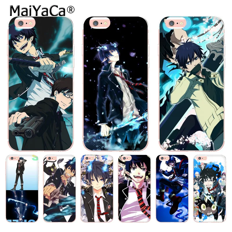 

MaiYaCa Blue Exorcist Printing Drawing protection phone Cover Case for Apple iPhone 8 7 6 6S Plus X 5 5S SE 5C case Cover