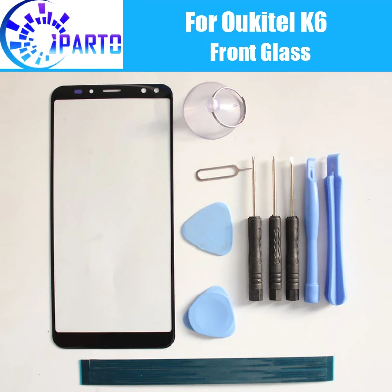 Oukitel K6 передняя стеклянная линза для экрана 100% оригинальный передний сенсорный