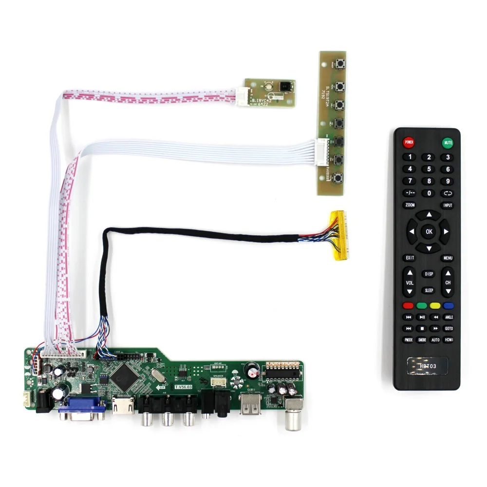 

TV HD MI VGA AV USB AUDIO LCD controller Board for 12.1" HSD121PHW1 1366X768 LCD Screen