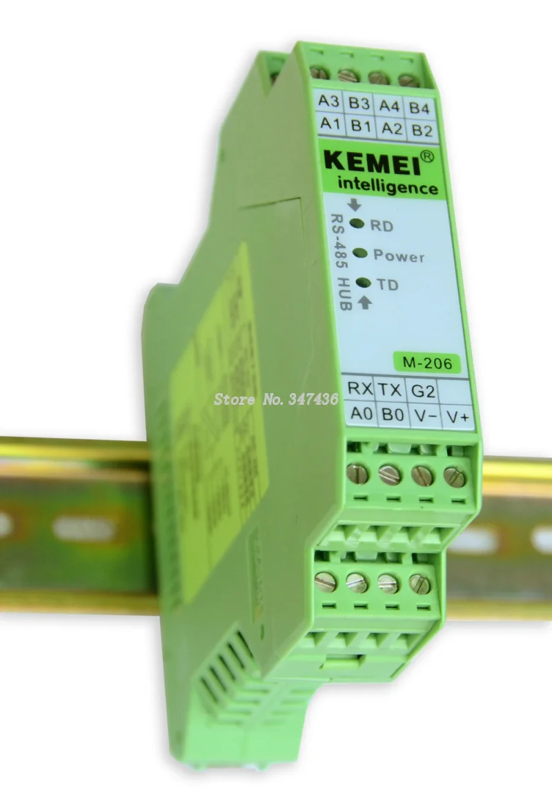 

RS485 hub sharing device, 1 point, 4 RS232/RS485 converter, photoelectric isolation, three terminal isolation
