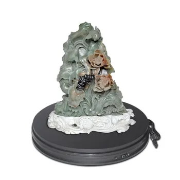 

14" 350X60mm Stable Heavy Load Electric Turntable Display Stand 360 Degree Sliver Color 60/90/180 Secs Per Circle Max Load 50kg