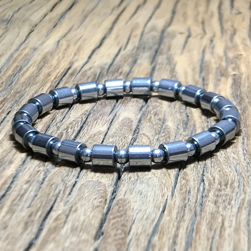 

Noter Natural Stone Beaded Bracelet Men 4mm 6mm Hematite Braslet Punk Male Accessories Camping Jewelry Erkek Bileklik Pulseira