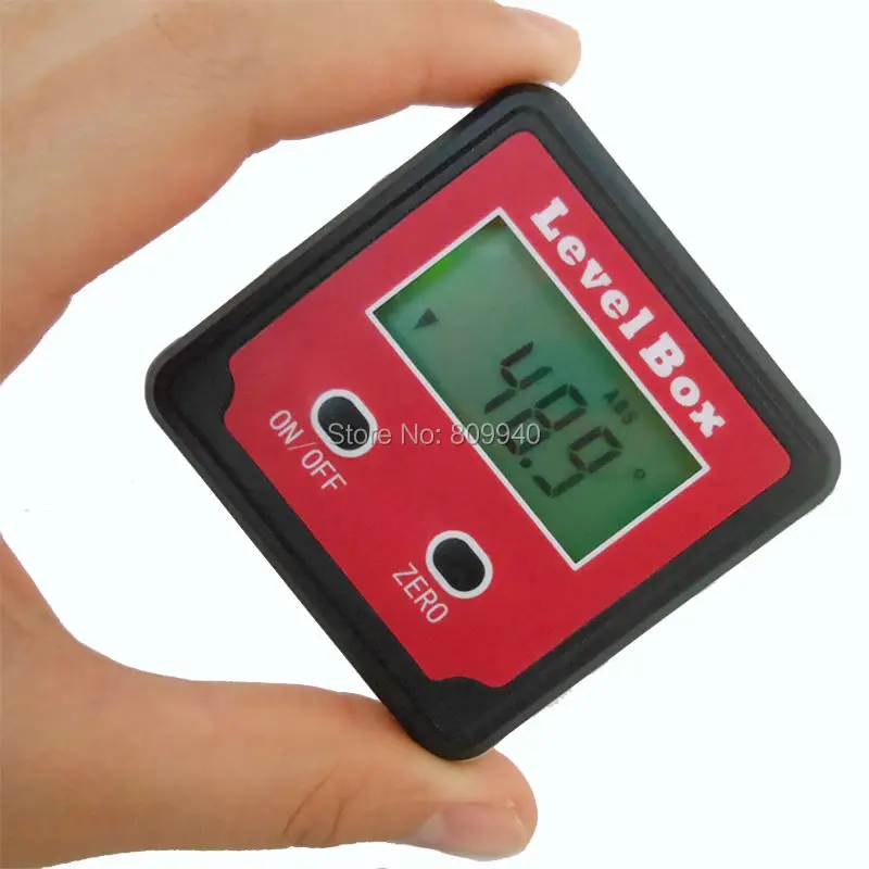 Magnetic Angle Finder Angle Gauge Protractor Inclinometer Clinometer Bevel Box Spirit Level Electronic Digital LCD backlight