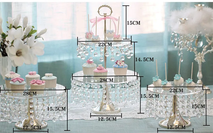 Подставка для торта акриловая для свадьбы с кристаллами болтается Топпер для торта десертная тарелка подставка для украшения торта(не включает крышку