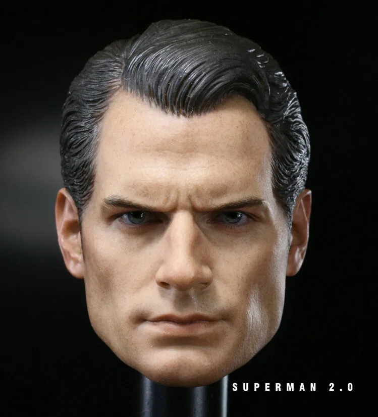 

Custom 1/6 Scale Henry Cavill Batman v Superman 2 Head Sculpt For Hot Toys Body for 12" Action Figure doll Toys soldier model