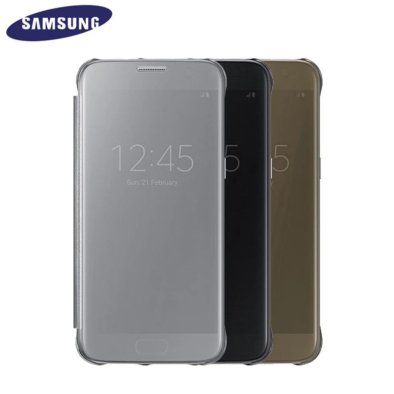 100 Original Samsung S7 Clear View Cover G9300 Case EF ZG930C for Samsung Galaxy S7