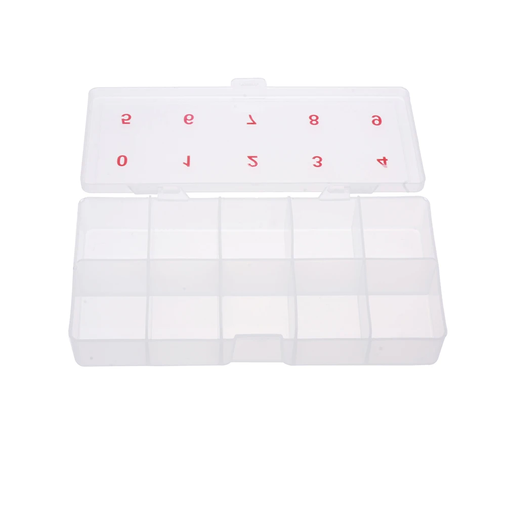 Buy 2 x 5 Nail Storage Box Clear Plastic Nail Art