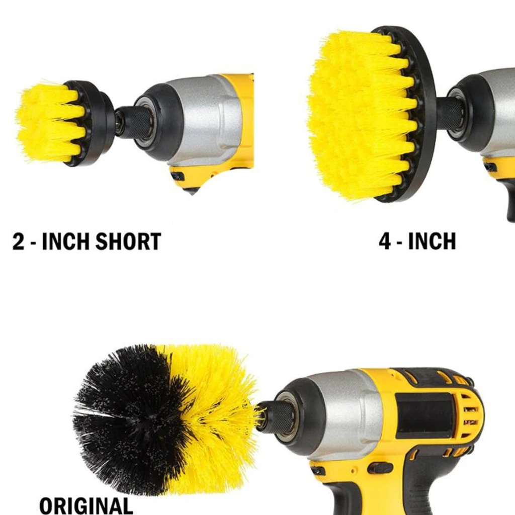 Power Brush Tile and Grout Bathroom Cleaning Scrub Brush Power Brush Drill Attachment