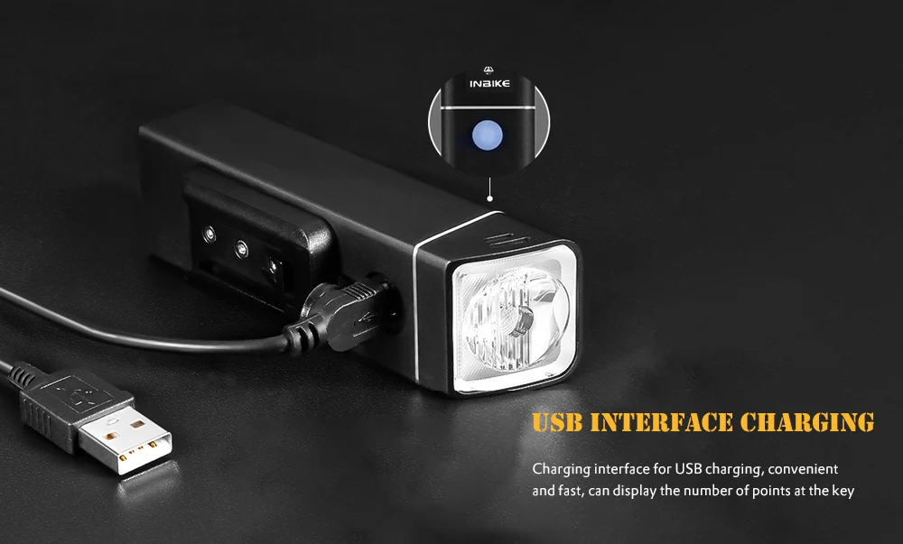 INBIKE фонари велосипедные USB зарядки ослепляющий свет фонарь на горной велосипед экиппировка для езды на велосипеде аксессуары из водонепроницаемого материала