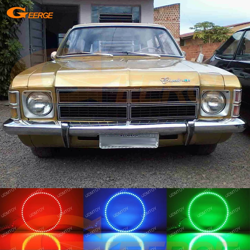 Для Шевроле опала Караван ГМ 1975 1976 1977 1978 1979 отличный RGB светодиодные Ангел глаза комплект Мульти-Цвет Ультра яркий гало кольца Для Шевроле опала Караван ГМ 1975 1976 1977 1978 1979 отличный RGB светодиодные Ангел глаза комплект Мульти-Цвет Ультра яркий гало кольца