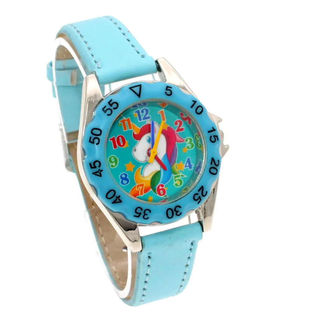 Популярные детские часы, 6 цветов, высокое качество, цветной детский подарок, тканевый ремешок для мальчиков и девочек, обучающий студенческие наручные часы - Цвет: LIGHT BLUE