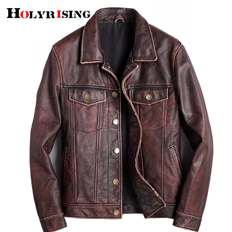 2018 Erkek Vintage Siyah Motosiklet Hakiki Deri Ceket Slim Fit Gercek Kalin Inek Derisi Erkek Kisa Deri Biker Mont M 6xl Coats Coats Coat Shortcoats Male Aliexpress