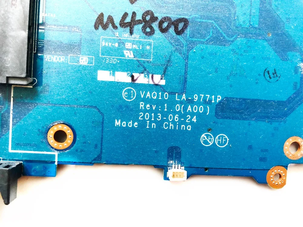 discounted Original for DELL M4800 laptop motherboard M4800 VAQ10 LA-9771P tested good free shipping