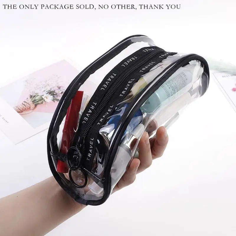 BTLIGE PVC شفافة التجميل أكياس المرأة السفر للماء واضح غسل المنظم الحقيبة الجمال حقيبة مستحضرات تجميل اكسسوارات