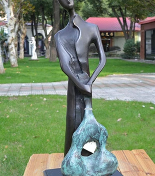 

Art Deco Sculpture A Bass Player Bronze Statue