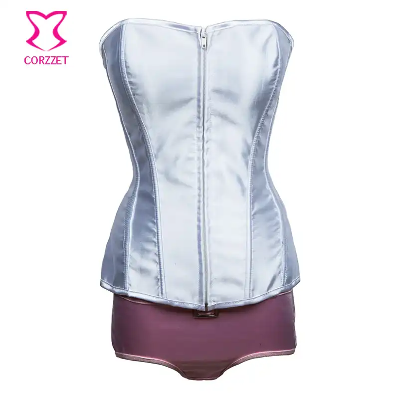 Adult Club Party Role Play White / Pink Bunny Outfit Rabbit Uniform