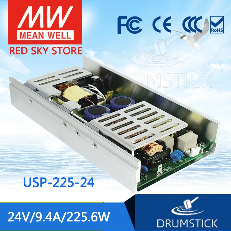 

MEAN WELL USP-225-24 24V 9.4A meanwell USP-225 225.6W Single Output with PFC Function Power Supply
