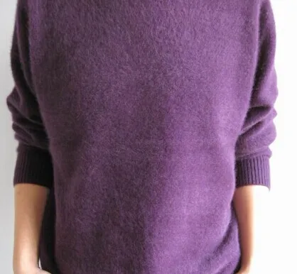Новые оригинальные норковые кашемировые свитера мужские чистый кашемировые пуловеры, свитеры норковый свитер цена S109 - Цвет: purple