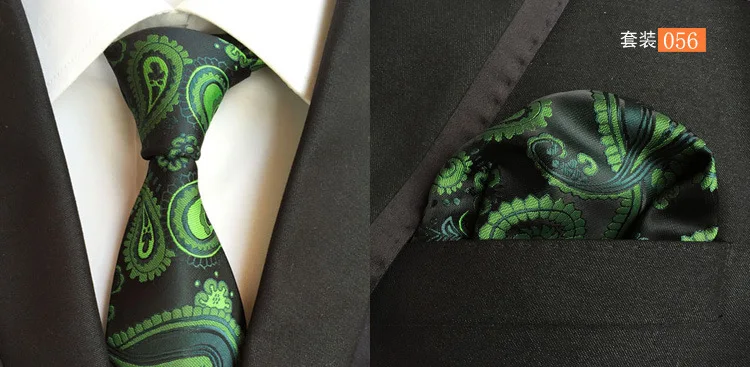 2018 Лидер продаж Мужские Галстук Hanky Комплект бизнес Свадебные стильный галстук