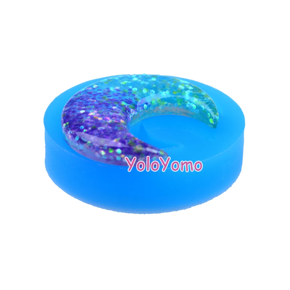 P535YL 39 9 мм Luna силиконовая форма полумесяц Форма луна Ювелирные изделия DIY