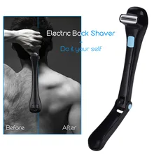Long Handle Electric Back Hair Shaver Men Foldable Shoulder Chest Hair Shaving Razor Handle Body Hair Trimmer Battery Powered 40