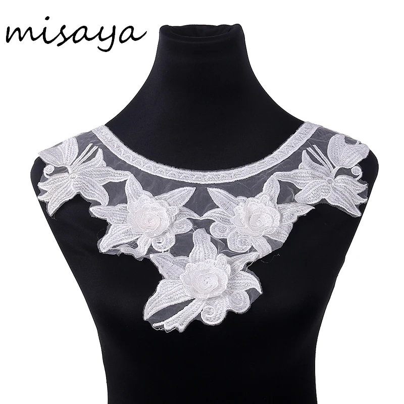 Misaya 1 шт. белый цветок вышивка сетка африканская кружевная ткань Сделай Сам
