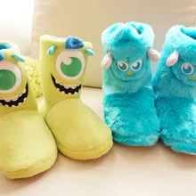 Университет монстров; Новое поступление; шерстяные ботинки для дома; теплые Нескользящие водонепроницаемые женские тапочки; обувь для костюмированной вечеринки