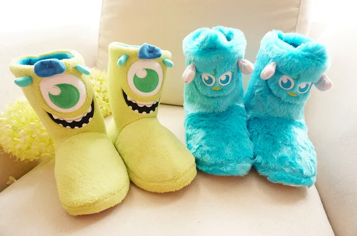 

Monsters University New arrival wool boots at home thermal slip-resistant waterproof female slippers cosplay shoes