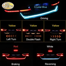 SNCN автомобиля Светодиодные ленты светильник ing задний багажник хвост светильник RGB динамический стример Тормозная поворотник обратный светодиодный s предупредительный световой сигнал лампа