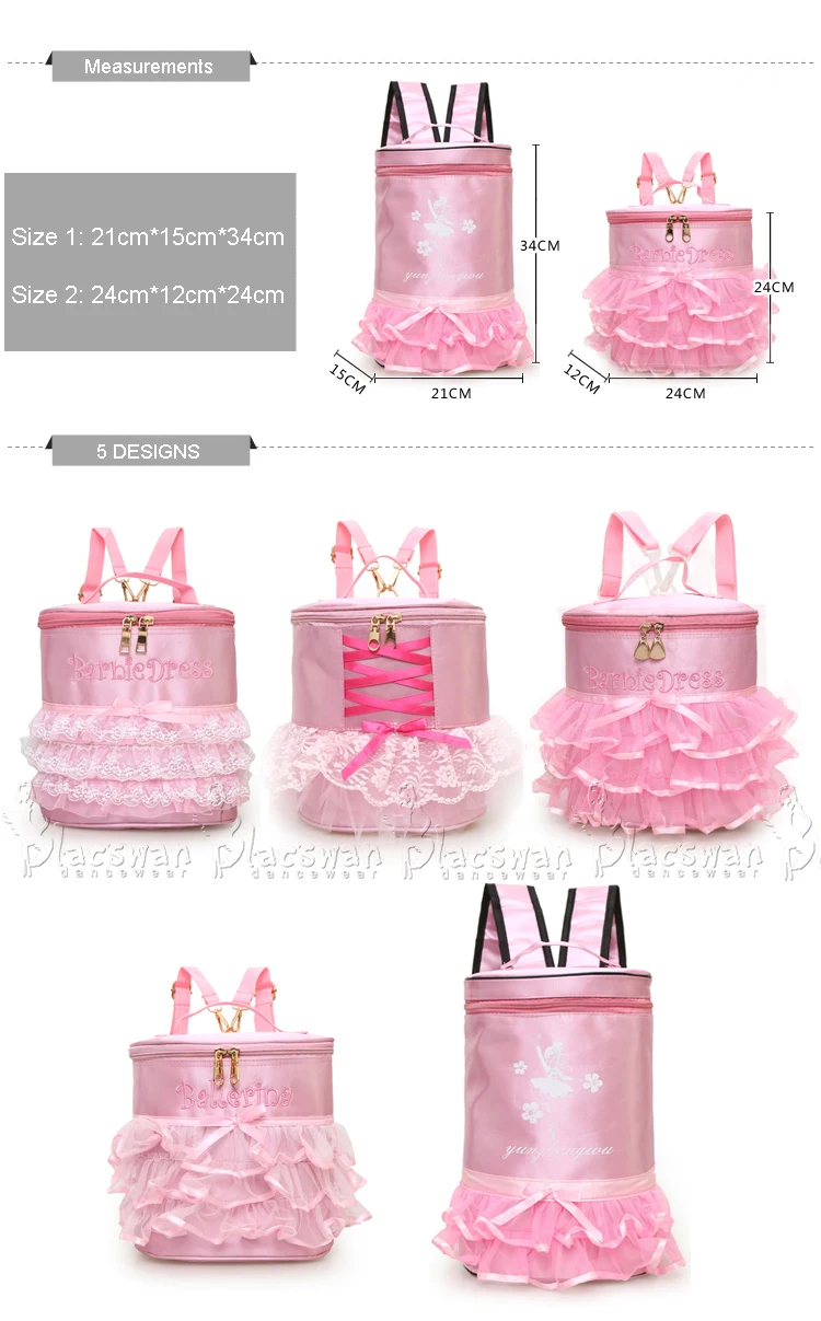 Розовый балетный рюкзак s для девочек, Детский рюкзак с вышивкой для танцев, балерины, детские кружевные сумки, ленточный балетный рюкзак, рулонные сумки принцессы