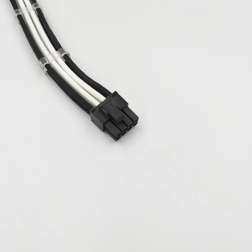 PCI-E 8Pin White_Black_extension_cable_1