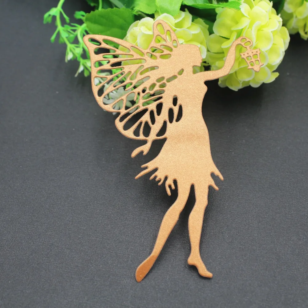 

Angle Wings Metal Cutting Dies Girls Steel Dies For Scrapbooking DIY Albums Decorations Embossing Dies Paper Cards Making
