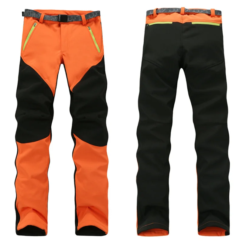 RAY GRACE, походные брюки для кемпинга, зимние мужские уличные спортивные брюки, водонепроницаемые флисовые штаны для рыбалки, треккинга, альпинизма