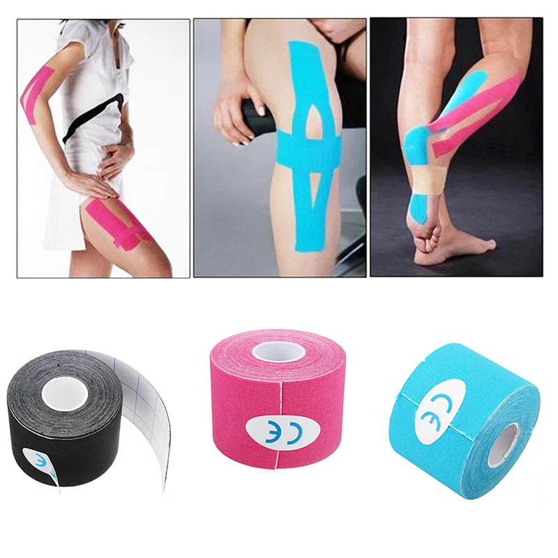 5cm x 5m Sports Muscle Tape skin care Kinesiology Tape Cotton Elastic Adhesive Muscle Bandage