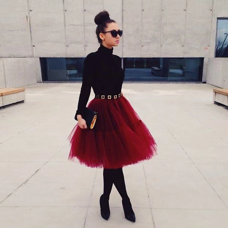 burgundy tutu dress
