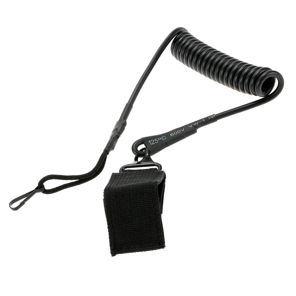 

Tactical Spring Sling Hand Gun Secure Spring Lanyard Sling Adjustable Coiled Wire Sling with Belt Outdoor Combat Gear