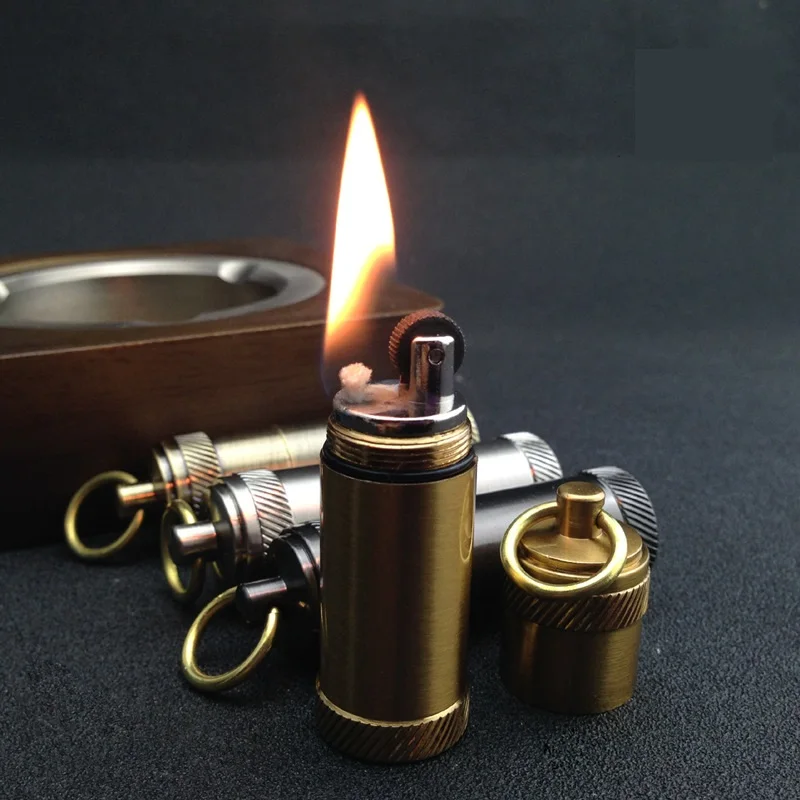 

kerosene wheel retro vintage mini lighter,Portable personality gasoline oil lighter