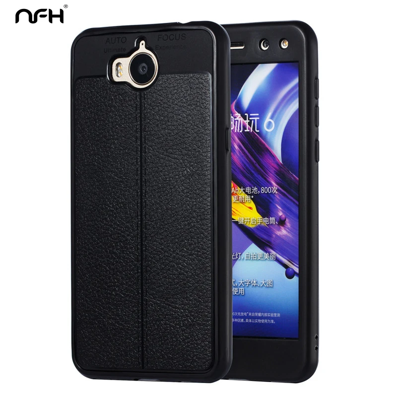 

NFH Soft TPU 5.0" Huawei Y5 2017 Case Cover Silicone Huawei Y6 2017 360 Full Coverage Case 360 Case Huawei Y5 2017 honor 6 play