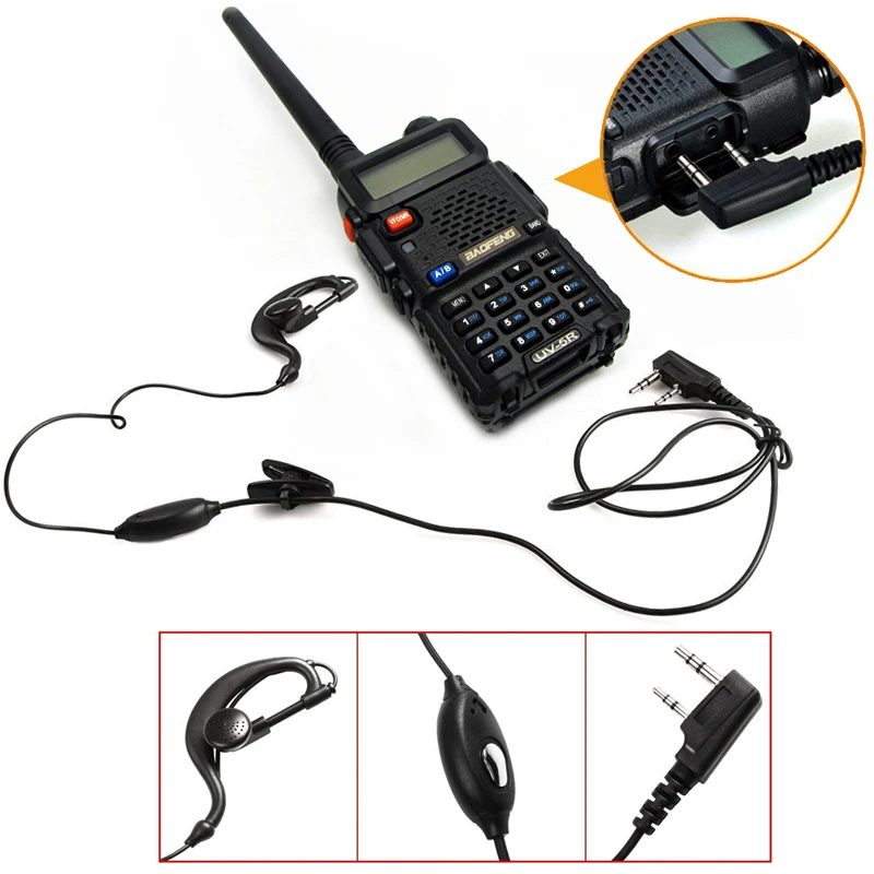 1pcs/2pcs Walkie Talkie Baofeng uv-5r Radio Station 5W Portable Baofeng uv 5r from Russia Ukraine Spain warehouse radio amateur