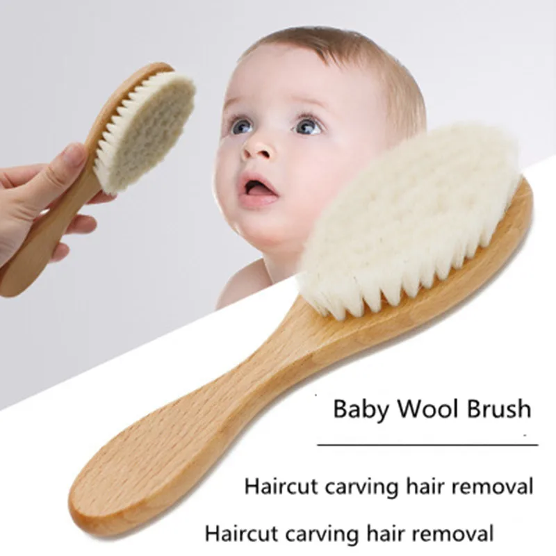 natural baby hair brush