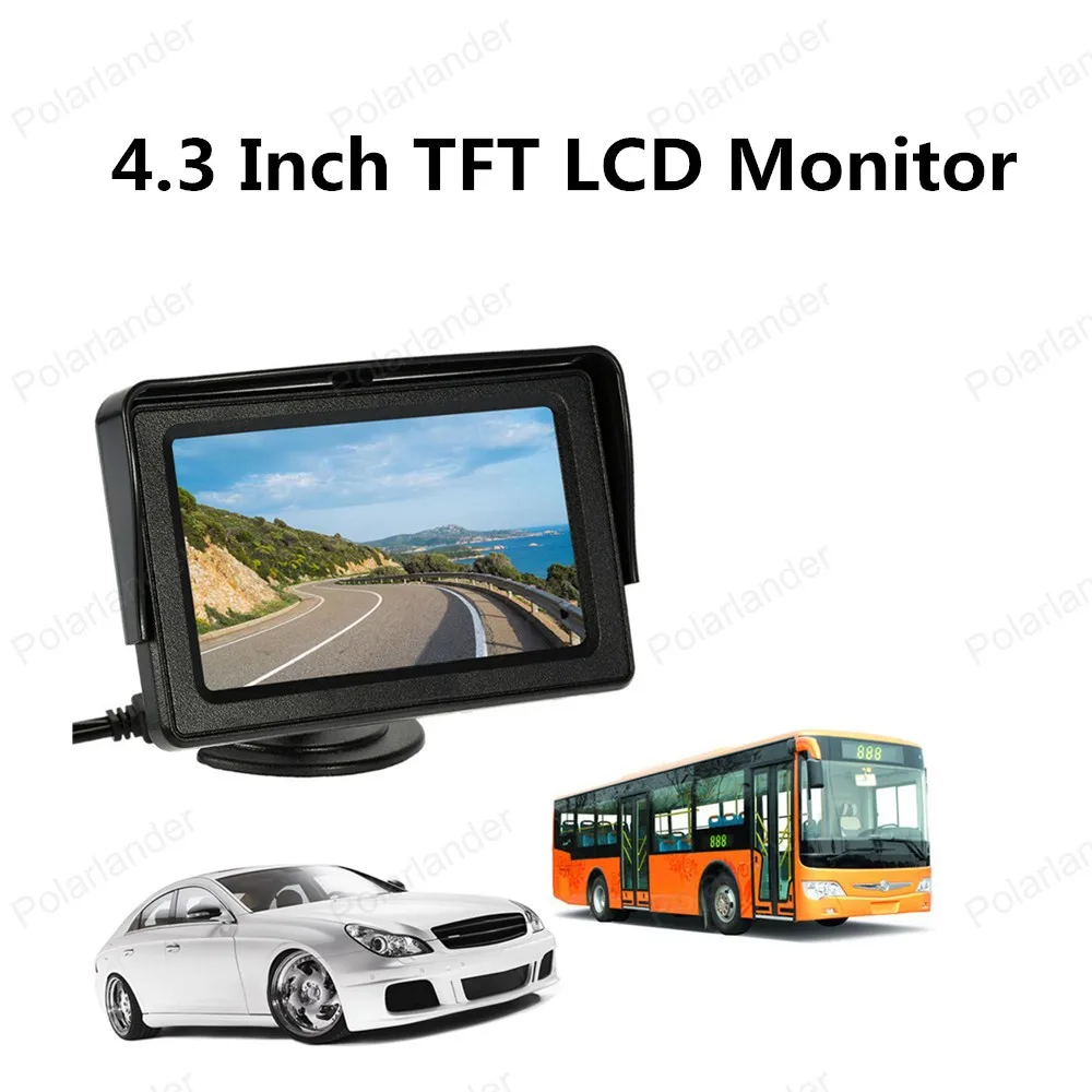4.3 Inch Car Rear View Monitor TFT LCD with Wireless Video Transmit